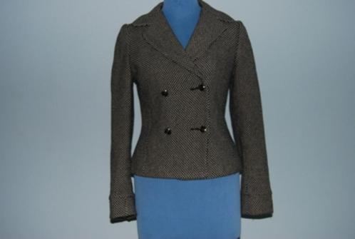 Kort jasje – vintage, Kleding | Dames, Jasjes, Kostuums en Pakken, Gedragen, Maat 36 (S), Zwart, Ophalen of Verzenden