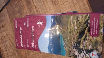 Landkaart Jotunheimen West en Oost beschikbaar voor biedingen
