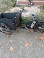 Elektrische zwarte bakfiets, Fietsen en Brommers, Fietsen | Bakfietsen, Ophalen, Gebruikt, 2 kinderen, Elektrisch