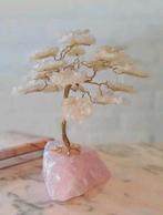 Kristallen bonsai boom op Rozenkwarts Basis, Ophalen of Verzenden, Zo goed als nieuw