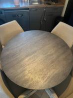 MARIEDAMM Tafel, donkergrijs, 105 cm, Huis en Inrichting, Ophalen, 100 tot 150 cm, Rond, Zo goed als nieuw