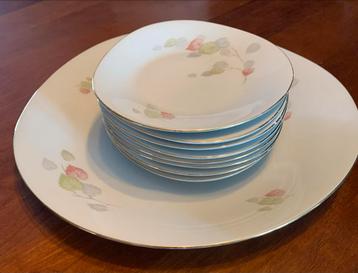 Vintage Springtime Bavaria Gebakstel - 9 Delig beschikbaar voor biedingen
