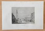 Originele gravure Grote Markt Groningen uit 1882, Ophalen of Verzenden