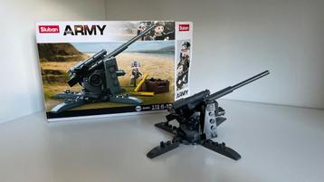 Sluban Army WWII Anti-Aircraft Gun bouwset M38-B0852 beschikbaar voor biedingen