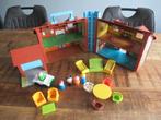 COMPLEET 1969 Fisher Price Vintage BRUIN huis 952 houten, Ophalen of Verzenden, Gebruikt, Speelset