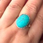Turkoois zilver 925 ring maat 19 en 20, Verzenden, 19 tot 20, Nieuw, Dame of Heer