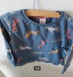 Hema Blauw Truitje Sweater Trui Longsleeve Shirt maat 98/104, Jongen of Meisje, Trui of Vest, Ophalen of Verzenden, Zo goed als nieuw