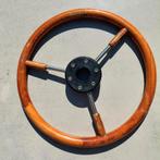 Houten bootstuur 42 cm – klassiek model met RVS spaken, Watersport en Boten, Ophalen of Verzenden, Gebruikt