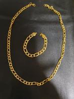 2x nieuwe sets ketting met armband met 18 kr micro goud, Verzenden, Nieuw, Goud, Overige materialen