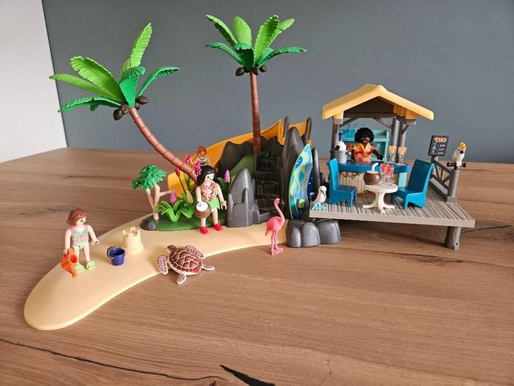 Playmobil 6979 Vakantie-eiland met strandbar, Kinderen en Baby's, Speelgoed | Playmobil, Zo goed als nieuw, Complete set, Ophalen of Verzenden
