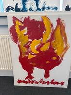 Anton Hyboer kip schilderij, Antiek en Kunst, Kunst | Schilderijen | Modern, Ophalen of Verzenden