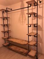 Industriële kledingkast met stalen buizen, Met plank(en), Gebruikt, 200 cm of meer, 200 cm of meer