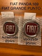 ✅Set Logo’s Fiat Panda 169.FIAT GRANDE PUNTO.Embleem.95/85mm, Auto diversen, Tuning en Styling, Ophalen of Verzenden