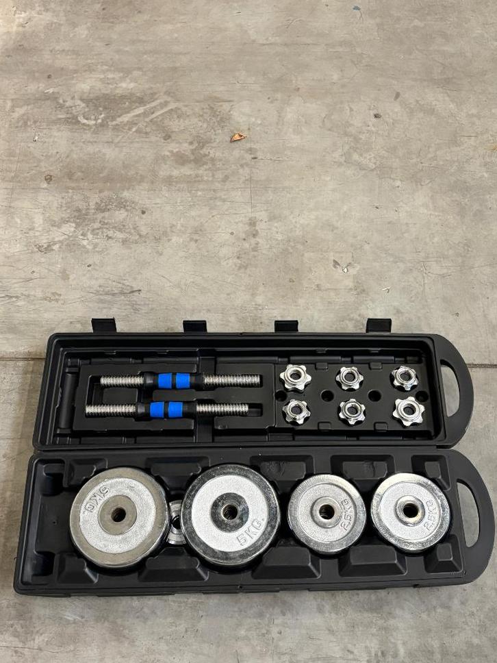 Haltergewichten, Sport en Fitness, Fitnessmaterialen, Gebruikt, Dumbbell, Armen, Benen, Borst, Rug, Ophalen