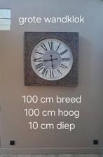 Grote Taupe Wandklok - Goedwerkend!, Ophalen, Onbekend, Onbekend, Onbekend