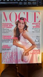 Vogue UK april 2005 - Gisel Bundchen cover, Ophalen of Verzenden, Muziek, Film of Tv
