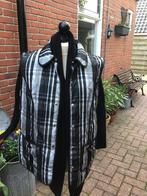 Bodywarmer zwart/wit geruit mt. 46, Ophalen of Verzenden, Zo goed als nieuw, Maat 46/48 (XL) of groter, Zwart