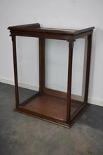 Victoriaanse mahoniehouten museum- / winkelvitrine, eind 19e, Huis en Inrichting, Kasten | Vitrinekasten, Niet ingevuld, Gebruikt
