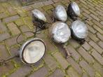 6 oude oldtimer lampen /  schijnwerpers , Oldtimer onderdelen, Ophalen