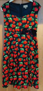 Lindy Bop Jurk Aardbei Maat 38/40, Kleding | Dames, Maat 38/40 (M), Ophalen of Verzenden, Zo goed als nieuw, Lindy Bop