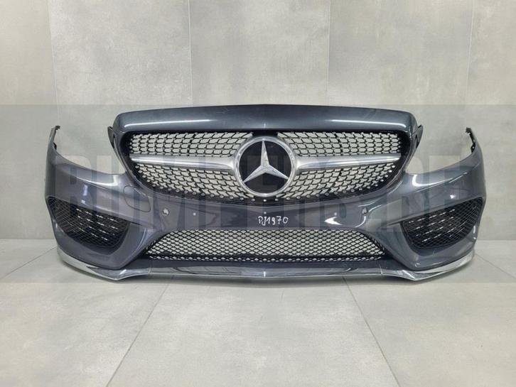 Bumper Mercedes C-Klasse W205 AMG 15-18 A2058850925 Voorbump, Auto-onderdelen, Carrosserie en Plaatwerk, Bumper, Voor, Gebruikt
