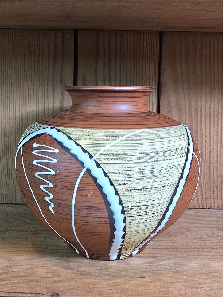 Eckhardt & Engler terracotta vaas West Germany, Antiek en Kunst, Antiek | Vazen, Ophalen of Verzenden