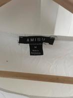 Amisu Wit Shirt - Maat 38/40 (M), Wit, Zo goed als nieuw, Lange mouw, Ophalen