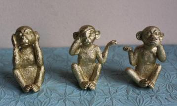 Horen Zien Zwijgen - beeldjes als aapjes beschikbaar voor biedingen