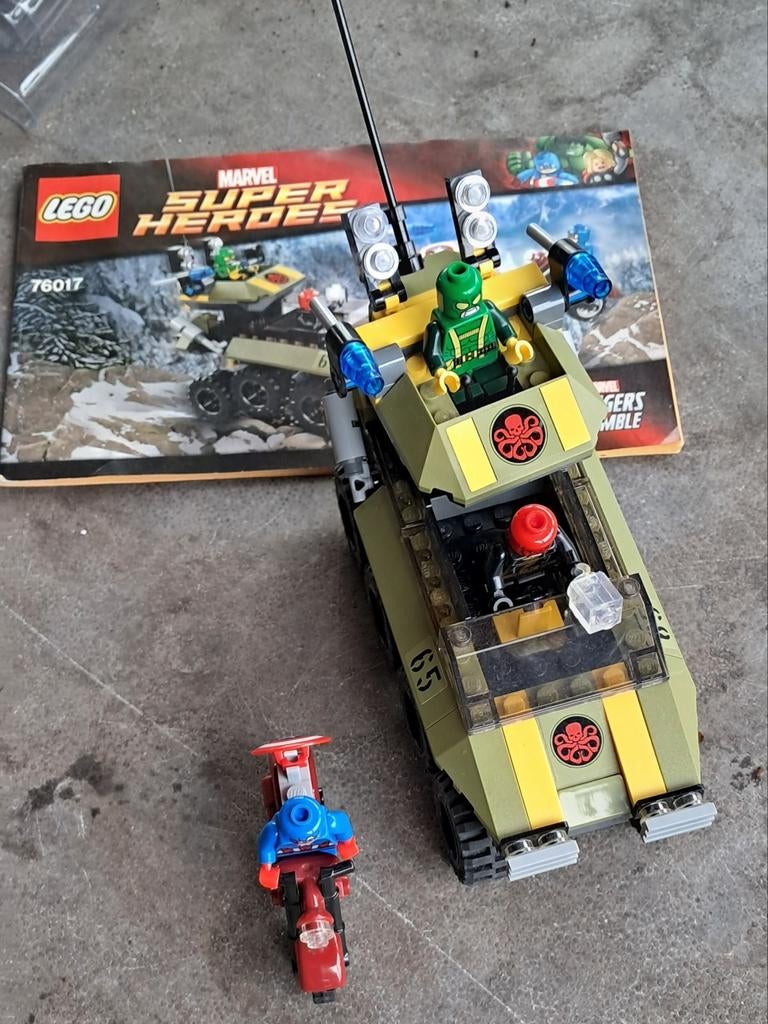 LEGO Marvel Super Heroes 76017 Captain America vs. Hydra, Ophalen of Verzenden, Gebruikt, Complete set, Lego
