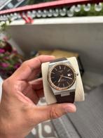 Tissot PRX 18k goud te koop, Leer, Polshorloge, Zo goed als nieuw, Goud
