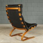 Kengu loungefauteuil – Elsa & Nordahl Solheim – Rybo Rykken, 75 tot 100 cm, Ophalen of Verzenden, Hout, 75 tot 100 cm