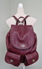 Coach campus rugzak bordeauxrood leer, Overige merken, Verzenden, 25 tot 40 cm, Zo goed als nieuw