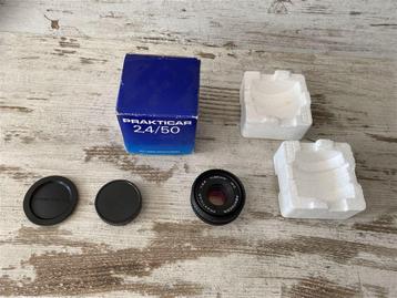 Prakticar 2,4/50 lens in orginele doos made in germany [1336 beschikbaar voor biedingen