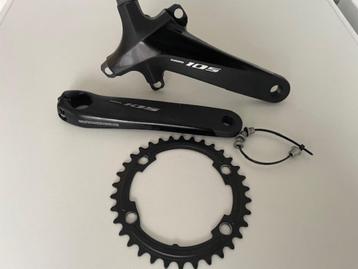 Nieuw Shimano 105 FC R7000  11 speed cranckstel beschikbaar voor biedingen