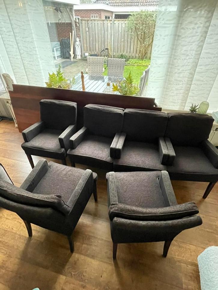 6 Eetkamerstoelen + Tafel (250x100), Huis en Inrichting, Fauteuils, Gebruikt, Hout, 125 cm of meer, 100 tot 125 cm, Ophalen