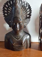 Drie Indonesische houten beeldjes., Ophalen of Verzenden