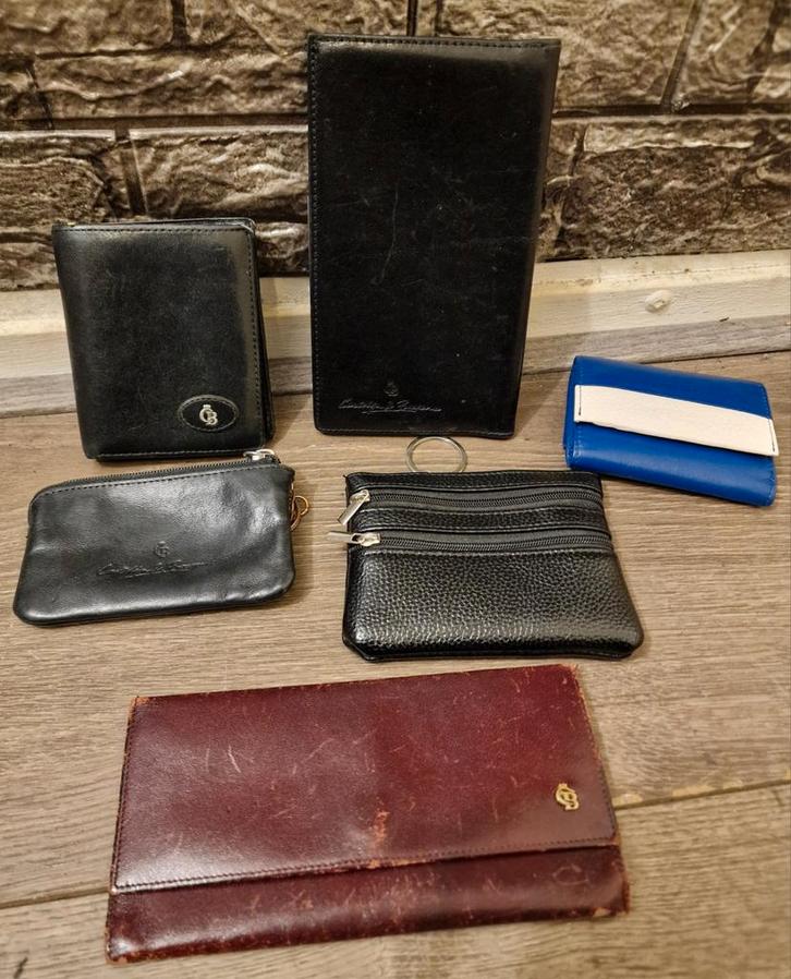 Diverse Portemonnees., Sieraden, Tassen en Uiterlijk, Portemonnees, Leer, Met knipsluiting, Ophalen of Verzenden