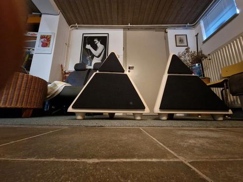 FLEXOSITE CHEOPS VINTAGE LUIDSPREKERS, Audio, Tv en Foto, Luidsprekers, Gebruikt, Front, Rear of Stereo speakers, 60 tot 120 watt