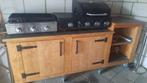 Mooie stevige van Douglas houten BBQ Keuken met gas BBQ, Tuin en Terras, Buitenkeukens, Ophalen, Gebruikt, Gas