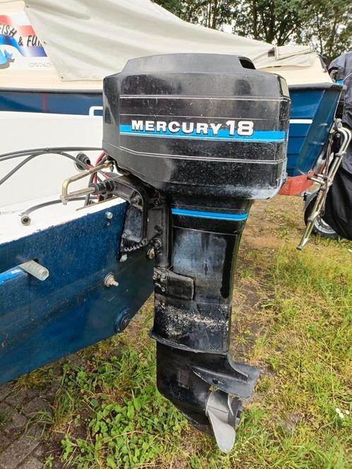 Buitenboord motor mercury 18 pk 2 takt., Watersport en Boten, Bootonderdelen, Gebruikt, Motor en Techniek, Ophalen