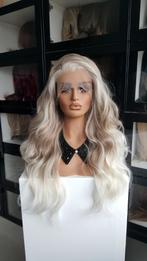 Luxe Lace Pruik: Asblond gemêleerd / Lichte punten! Slag, Ophalen of Verzenden, Nieuw, Pruik of Haarverlenging