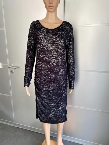 H866 Claudia Strater maat 40=M aparte jurk jurkje zwart/wit beschikbaar voor biedingen