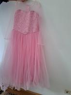 Roze frozen meisjes jurk, Kinderen en Baby's, Carnavalskleding en Verkleedspullen, Ophalen, Zo goed als nieuw, 158 t/m 164, Meisje