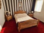 Stoere houten cplt slaapkamer. Zgan, Ophalen, Zo goed als nieuw, Tweepersoons, Robuust