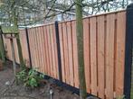 Hout/beton schutting Douglas, prijs per meter., Ophalen, 1 tot 2 meter, Minder dan 3 meter, Nieuw