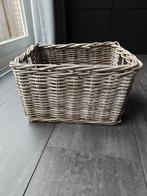 Grote rieten fietsmand, Fietsen en Brommers, Fietsaccessoires | Fietsmanden, Ophalen, Gebruikt, Fietsmand
