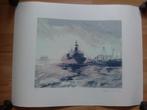 Zeefdruk Haven van Rotterdam, Antiek en Kunst, Kunst | Litho's en Zeefdrukken, Ophalen of Verzenden
