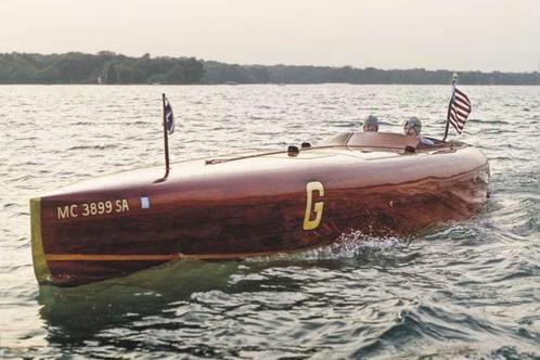 Bouwtekening Houten Klassieke speedboot, Hobby en Vrije tijd, Modelbouw | Boten en Schepen, Nieuw, Overige merken, Ophalen of Verzenden