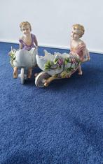 Stel gemerkte oude beelden ca. 25x15x9cm, Antiek en Kunst, Ophalen