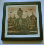 Boeddha Batik Ciptoning Kunst in Zwarte Lijst, Ophalen